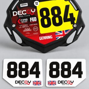 Race Plate Sticker